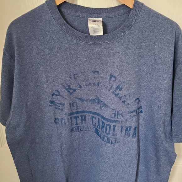 (105) Myrtle Beach Men's Short Sleeve T-Shirt, Size: Large Color: Blue - Picture 1 of 3